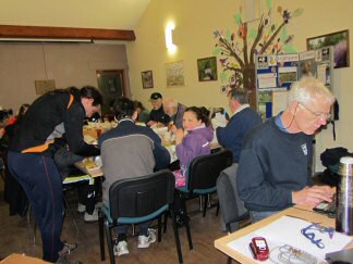Post-run fish & chip refuel at the 2013 WEE final