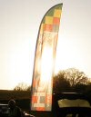 HOC banner at sunset
